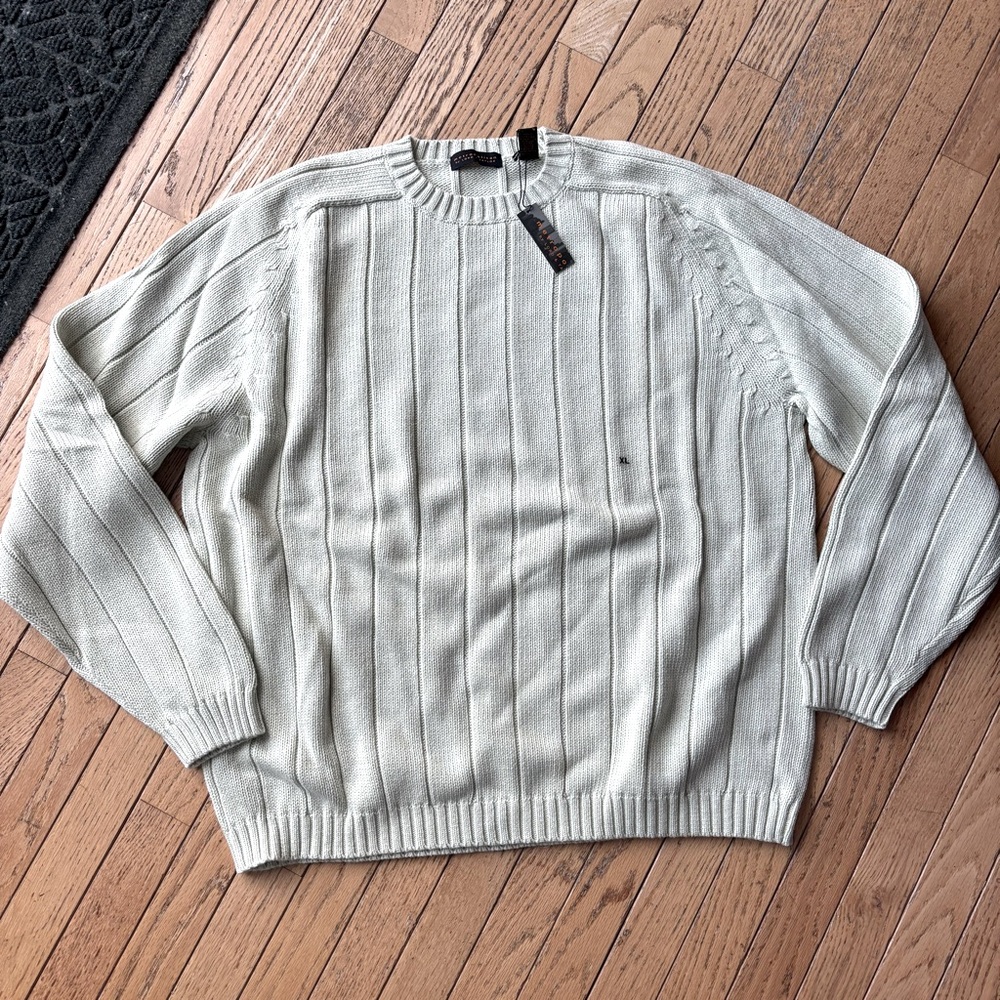 Men's Beige Crewneck Sweater